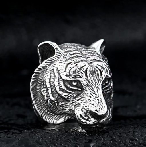 Tiger Head Ring